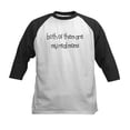 thumbnail image 1 of CafePress - Both Of Them Are My Real Moms Kids Baseball Jersey - Kids Cotton Baseball Jersey, 3/4 Sleeve Shirt, 1 of 4