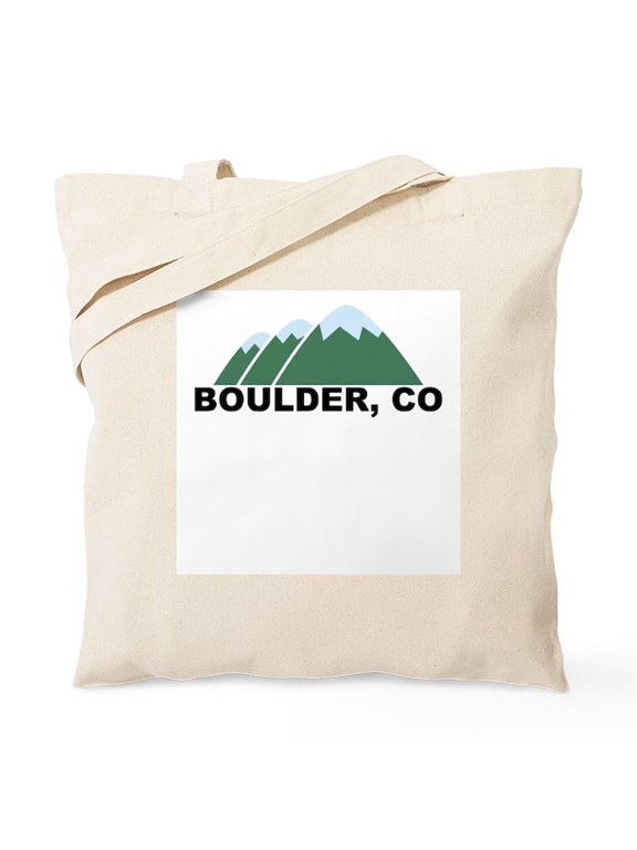 - Boulder, CO Tote Bag - Unisex Canvas Tote Bag, Beige, 1-Piece