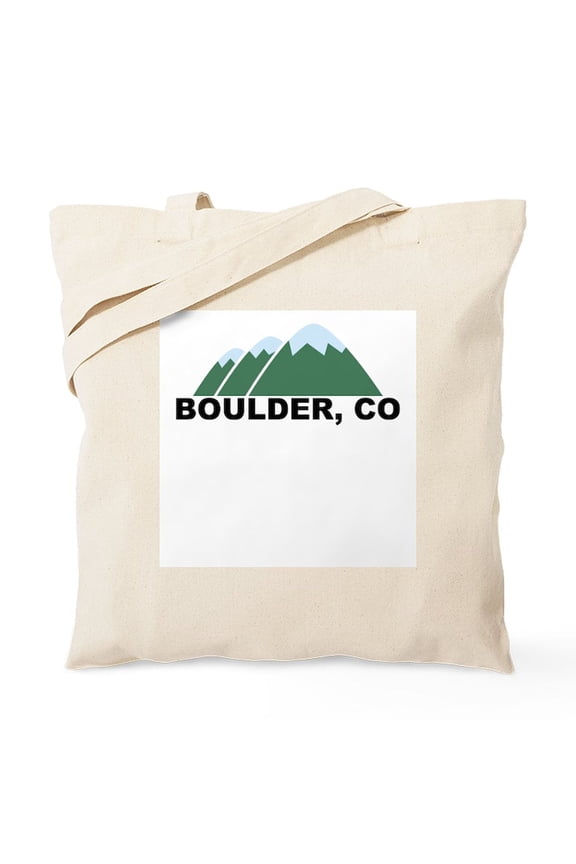 - Boulder, CO Tote Bag - Unisex Canvas Tote Bag, Beige, 1-Piece