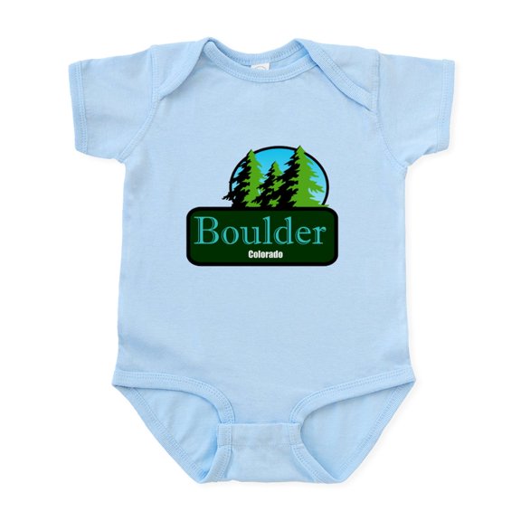 CafePress - Boulder Colorado T Shirt Truck Stop Novelty Infant - Baby Light Bodysuit, Size Newborn - 24 Months