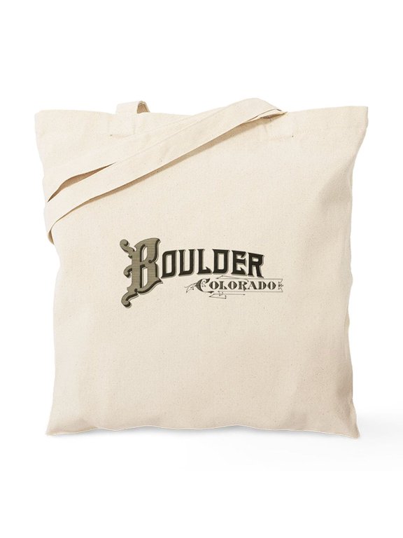 - Boulder Colorado Tote Bag - Unisex Canvas Tote Bag, Beige, 1-Piece
