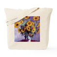 thumbnail image 1 of CafePress - Bouquet Of Sunflowers By Claude Monet Tote Bag - Unisex Canvas Tote Bag, Beige, 1-Piece, 1 of 7