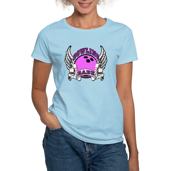 CafePress - Bowling Babe Women's Light T Shirt - Women's Classic T-Shirt