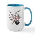 thumbnail image 1 of CafePress - Bowling Large Mug - 15 oz Ceramic Large White Novelty Mug, 1 of 4
