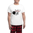 thumbnail image 1 of CafePress - Bowling Men's Light Pajamas - Men's Light Loose Fit Cotton Pajama Set, 1 of 7