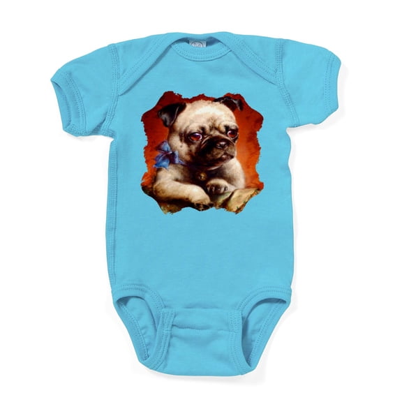 CafePress - Bowtie Pug Puppy - Cute Infant Bodysuit Baby Romper - Size Newborn - 24 Months