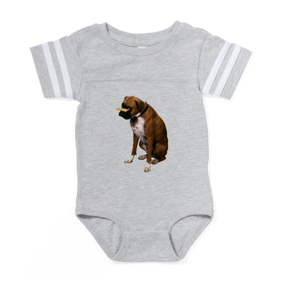 CafePress - Boxer Bone Photo.Pn... - Cute Infant Baby Football Bodysuit