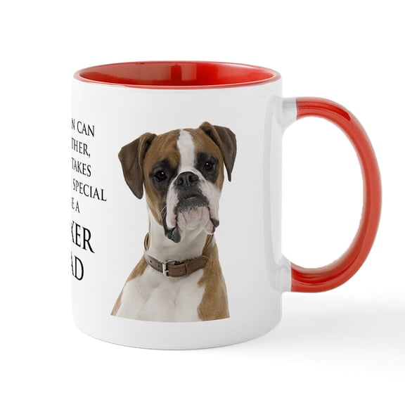 CafePress - Boxer Dad Ceramic Mug - 11 oz Ceramic Mug - Novelty Coffee Tea Cup