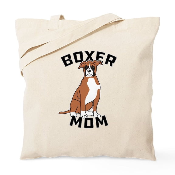 CafePress - Boxer Mom Tote Bag - Unisex Canvas Tote Bag, Beige, 1-Piece