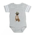 thumbnail image 1 of CafePress - Boxer Playing Poker - Cute Infant Baby Football Bodysuit, 1 of 3