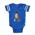 thumbnail image 1 of CafePress - Boxer Puppy - Cute Infant Baby Football Bodysuit, 1 of 3