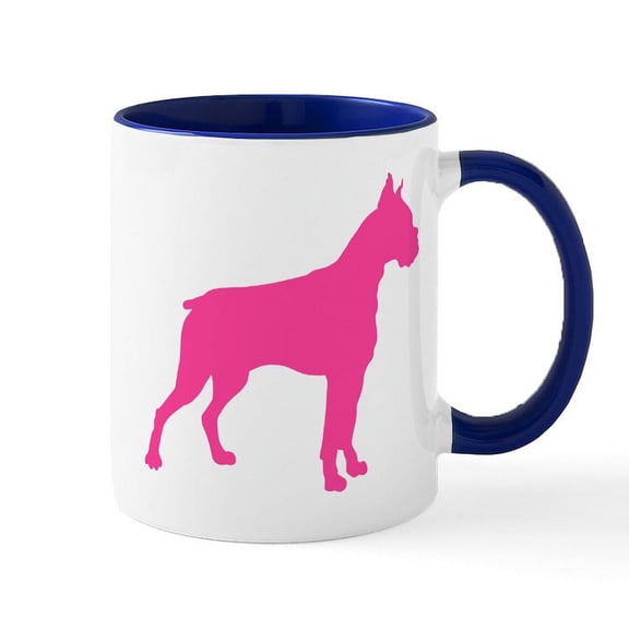 CafePress - Boxer Silhouette - 11 oz Ceramic Mug - Novelty Coffee Tea Cup
