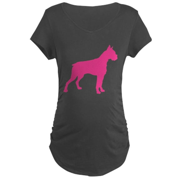 CafePress - Boxer Silhouette Maternity Dark T Shirt - Maternity Dark T-Shirt