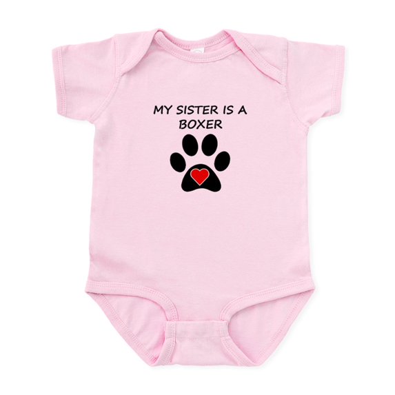 CafePress - Boxer Sister Body Suit - Baby Light Bodysuit, Size Newborn - 24 Months
