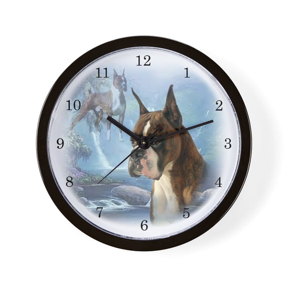 CafePress - Boxer - 10" Quartz Analog Battery-Powered Modern Wall Clock, Unique