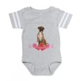 thumbnail image 1 of CafePress - Boxer Valentine - Cute Infant Baby Football Bodysuit, 1 of 3