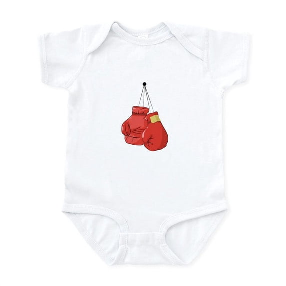 CafePress - Boxing Gloves Body Suit - Baby Light Bodysuit, Size Newborn - 24 Months
