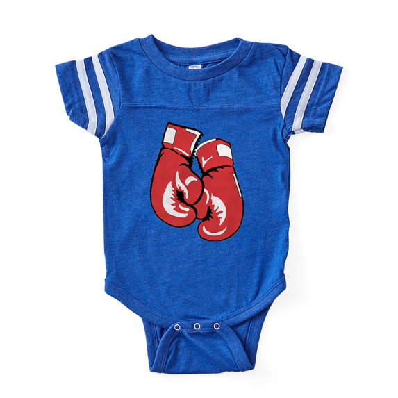 CafePress - Boxing_Gloves - Cute Infant Baby Football Bodysuit