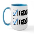 thumbnail image 1 of CafePress - Boy/Boy Check Large Mug - 15 oz Ceramic Large White Novelty Mug, 1 of 4