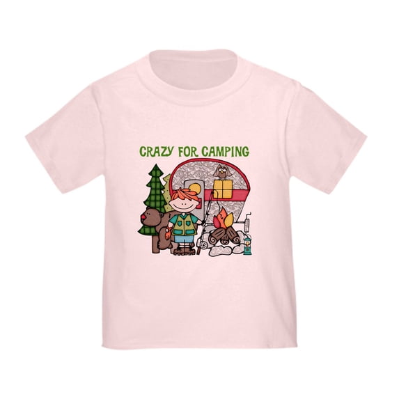 CafePress - Boy Crazy For Camping Toddler T Shirt - Cute Toddler T-Shirt, 100% Cotton