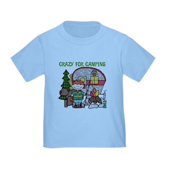 CafePress - Boy Crazy For Camping Toddler T Shirt - Cute Toddler T-Shirt, 100% Cotton