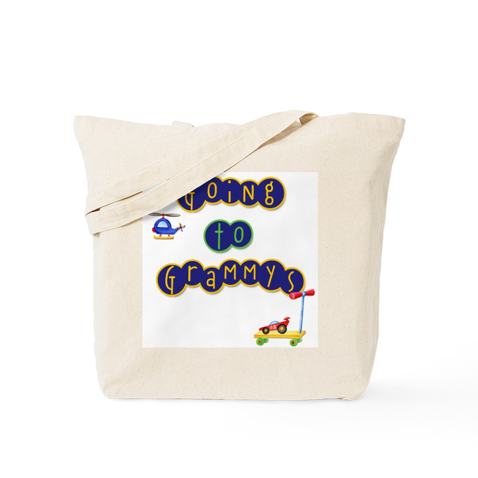 CafePress 'My Fun Grammy' Canvas Tote Bag - Reusable Shopping Bag, Natural, Two Sizes