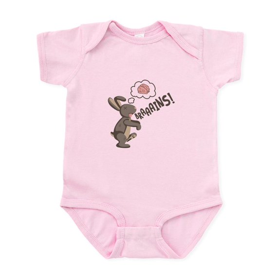 CafePress - Braaains! Body Suit - Baby Light Bodysuit, Size Newborn - 24 Months