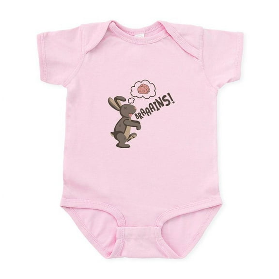 CafePress - Braaains! Body Suit - Baby Light Bodysuit, Size Newborn - 24 Months