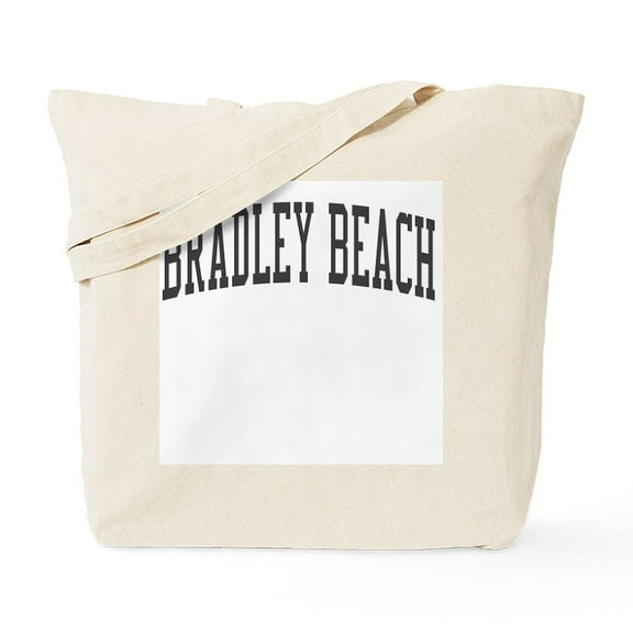 CafePress - Bradley Beach New Jersey NJ Black Tote Bag - Unisex Canvas Tote Bag, Beige, 1-Piece