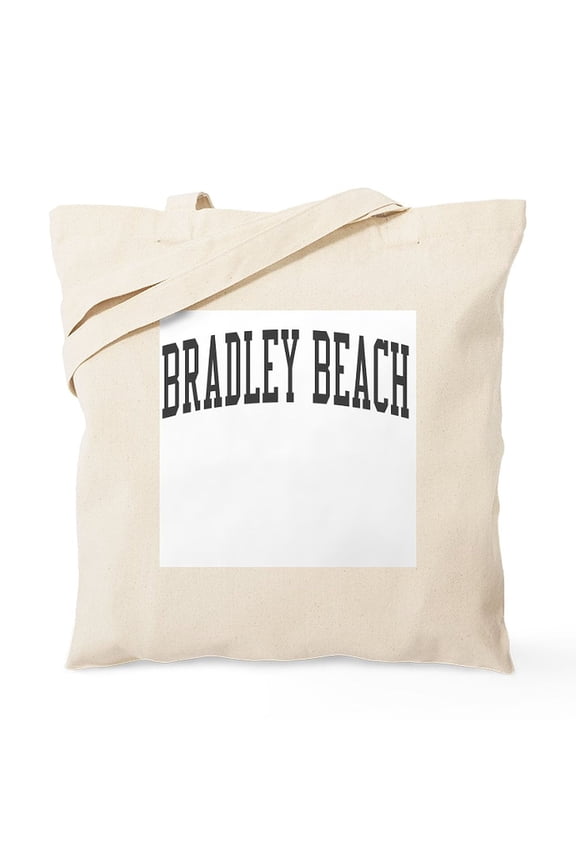 - Bradley Beach New Jersey NJ Black Tote Bag - Unisex Canvas Tote Bag, Beige, 1-Piece
