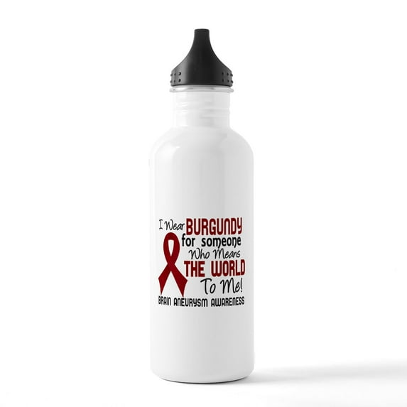 CafePress - Brain Aneurysm Meanswo Stainless Water Bottle 1 - Stainless Steel Water Bottle, Sports Bottle, 1.0L