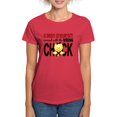 thumbnail image 1 of CafePress - Brain Aneurysm Wrong Chick 1 T Shirt - Women's Traditional Fit Dark T-Shirt, 1 of 4