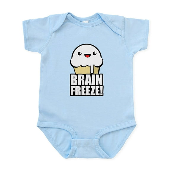 CafePress - Brain Freeze Body Suit - Baby Light Bodysuit, Size Newborn - 24 Months