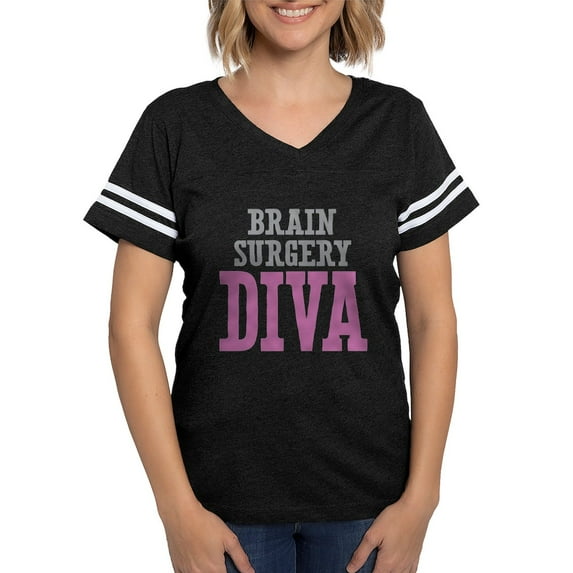 CafePress - Brain Surgery DIVA T Shirt - Womens Football Shirt