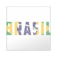 thumbnail image 1 of CafePress - Brasil Brazil Flag Square Sticker 3 X 3 - Square Sticker 3" x 3", 1 of 1
