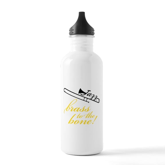 CafePress - Brass To The Bone Stainless Water Bottle 1 - Stainless Steel Water Bottle, Sports Bottle, 1.0L