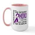 thumbnail image 1 of CafePress - Bravest Hero I Knew Cystic Fibrosis Large Mug - 15 oz Ceramic Large White Novelty Mug, 1 of 4