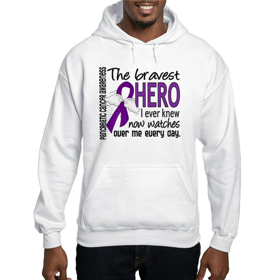CafePress - Bravest Hero I Knew Pancreatic Cancer Hooded Sweat - Pullover Hoodie, Hooded Sweatshirt