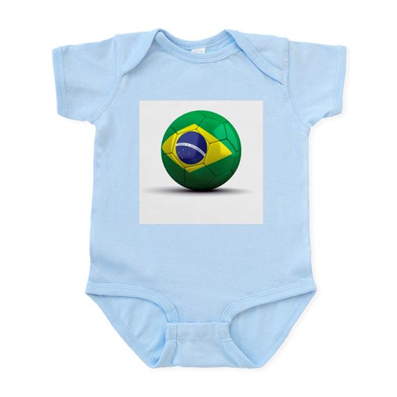 CafePress - Brazilian Soccer Ball Infant Bodysuit - Baby Light Bodysuit, Size Newborn - 24 Months