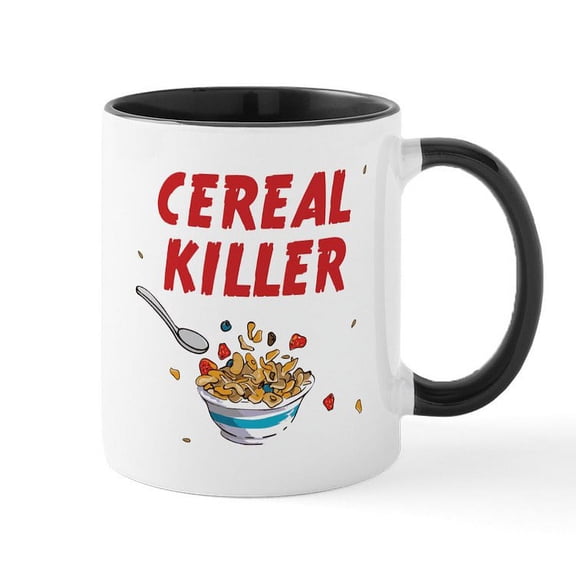 CafePress - Breakfast Cereal Killer Mugs - 11 oz Ceramic Mug - Novelty Coffee Tea Cup