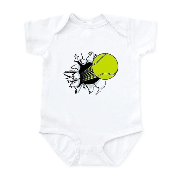 CafePress - Breakthrough Tennis Ball Infant Bodysuit - Baby Light Bodysuit, Size Newborn - 24 Months