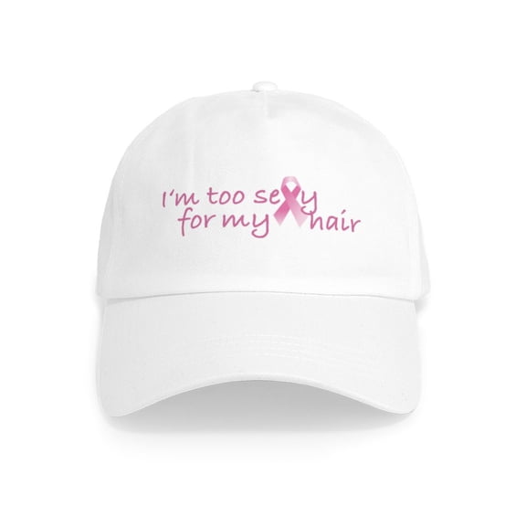 CafePress - Breast Cancer Awareness Cap - Adjustable 100% Brushed Unisex Casual Cotton Baseball Cap, Beige, 1