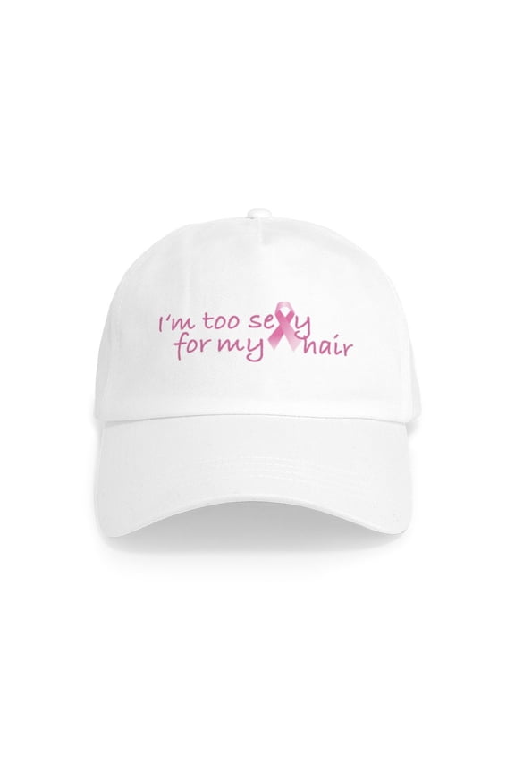 - Breast Cancer Awareness Cap - Adjustable 100% Brushed Unisex Casual Cotton Baseball Cap, Beige, 1