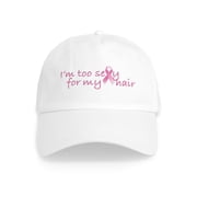 CafePress - Breast Cancer Awareness Cap - Adjustable 100% Brushed Unisex Casual Cotton Baseball Cap, Beige, 1