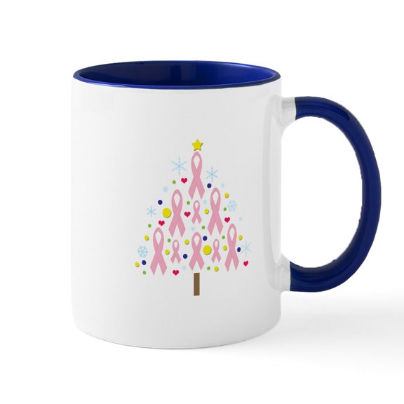 CafePress - Breast Cancer Awareness Chris Mug - 11 oz Ceramic Mug - Novelty Coffee Tea Cup