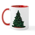 thumbnail image 1 of CafePress - Breast Cancer Awareness Christmas Tree Mug - 11 oz Ceramic Mug - Novelty Coffee Tea Cup, 1 of 3