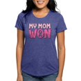 thumbnail image 1 of CafePress - Breast Cancer Awareness My Mom Won Womens Tri Bl - Womens Tri-blend T-Shirt, 1 of 4