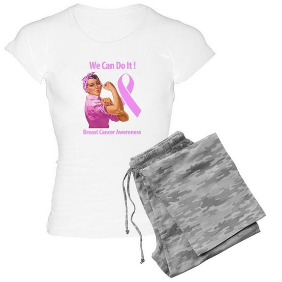 CafePress - Breast Cancer Awareness Pajamas - Women's Light Pajamas