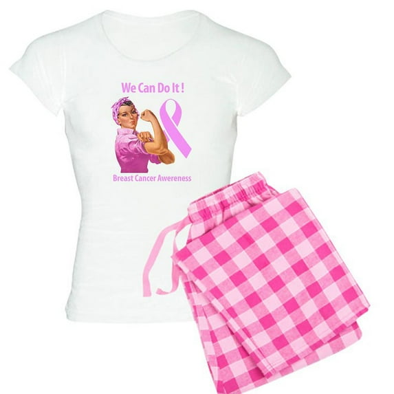 CafePress - Breast Cancer Awareness Pajamas - Women's Light Pajamas