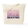 thumbnail image 1 of CafePress - Breast Cancer Awareness Save All Of Thes Tote Bag - Unisex Canvas Tote Bag, Beige, 1-Piece, 1 of 9